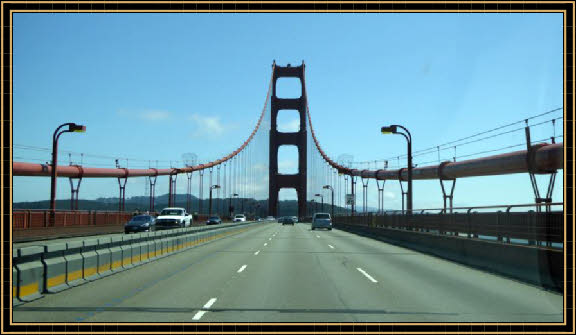 Fahrt über die Golden Gate Bridge