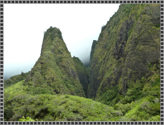 Das Wahrzeichen von Maui -  "Iao Needle"