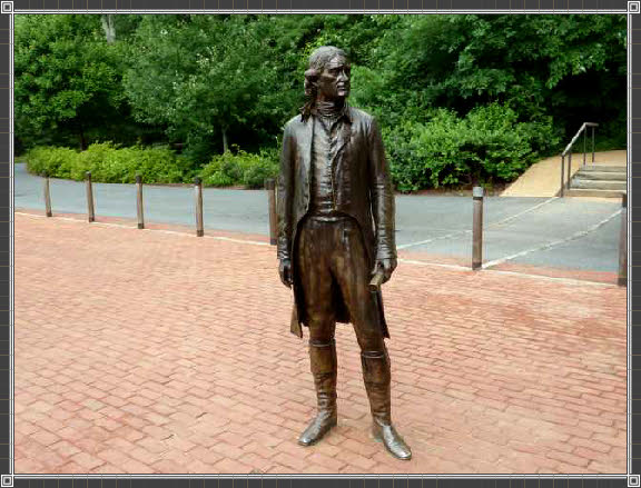 Statue Thomas Jefferson in Monticello