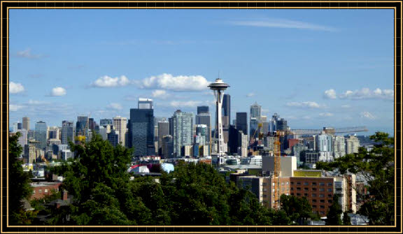 Blick auf Seattle Downtown vom Kerry Park