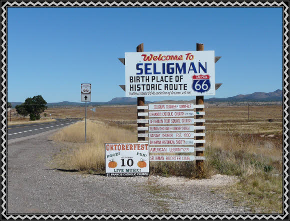 Seligman die Geburtsstätte der Route 66