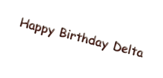 Happy Birthday Delta